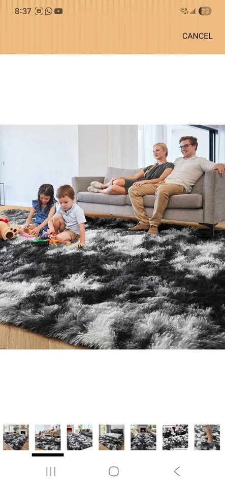 Black White Grey Bedroom Rugs 5x7 - photo 2