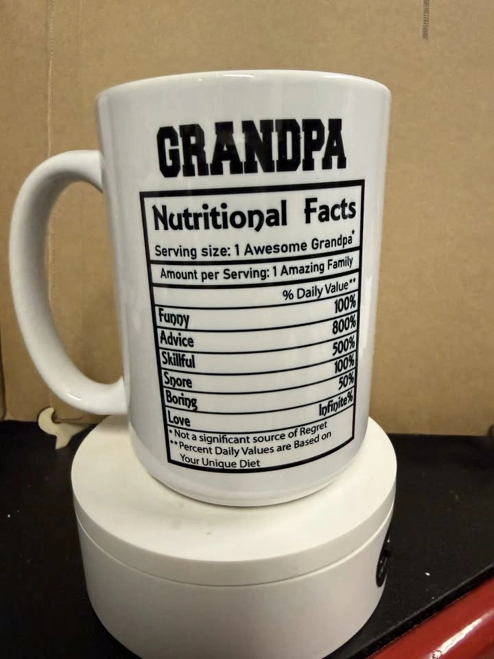 Mug - Grandpa - 15 oz pearl coated - with gift box - dishwasher - photo 2