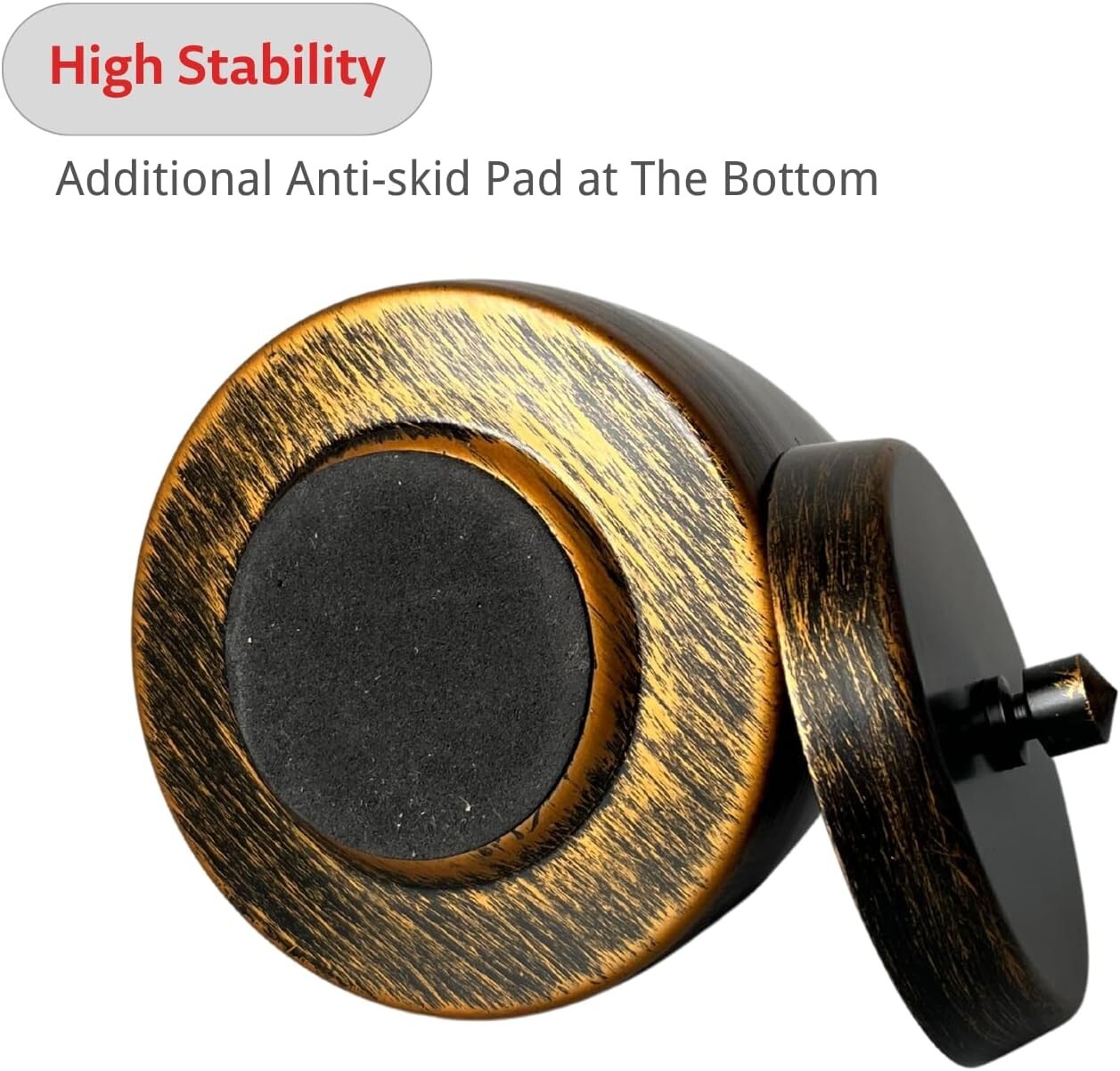 Large Outdoor Ashtray with Lid - Stainless Steel - photo 4