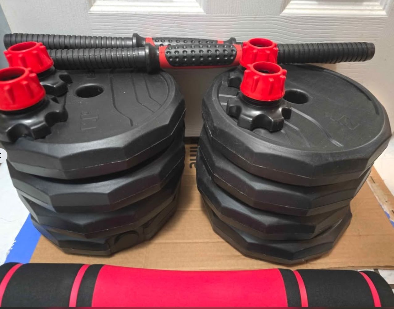 Adjustable Dumbbells 56LB Weight Set w/ Connector - photo 2