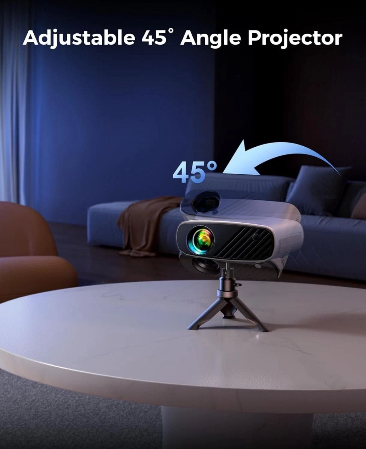 ELEPHAS Mini Projector for iPhone, 7000L, 1080P HD - photo 5