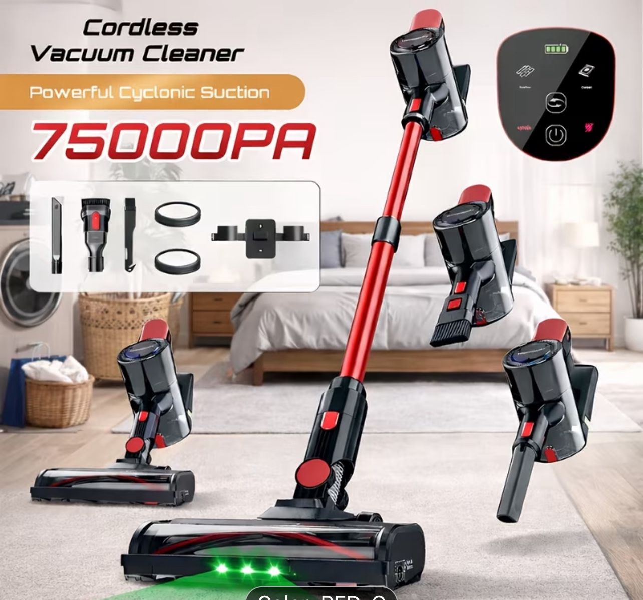 3-In-1 Cordless Stick Vacuum Cleaner