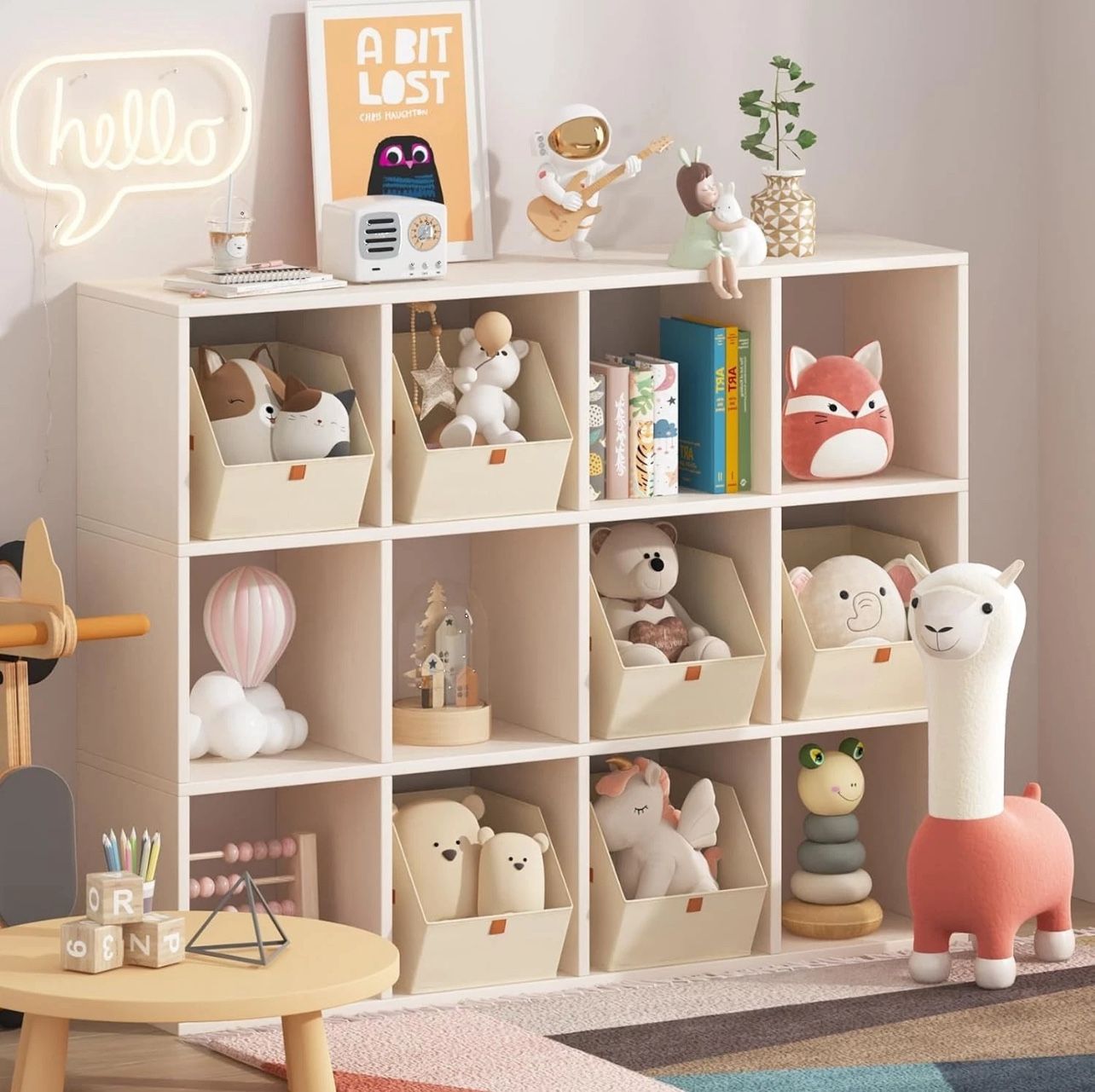 6 Pack Fabric Closet Storage Cubes - Beige - photo 2