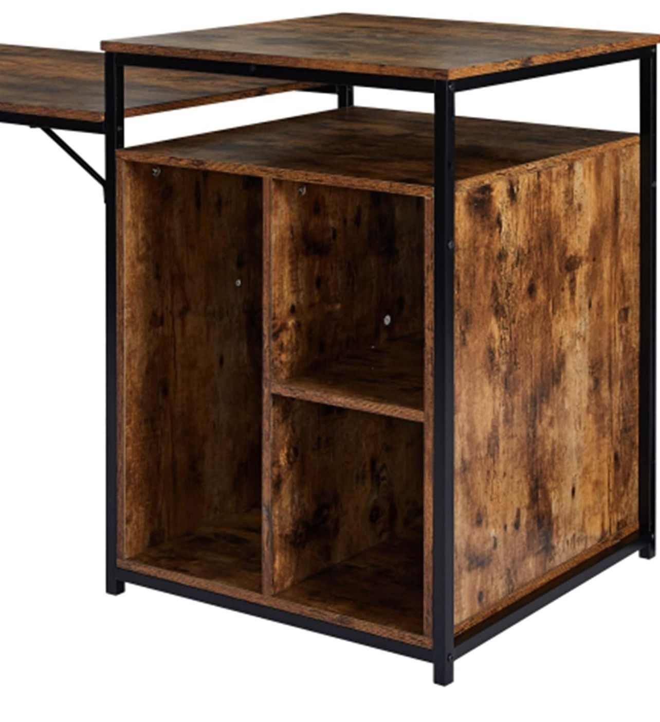 Sturdy Home Office Desk with Shelves - photo 3