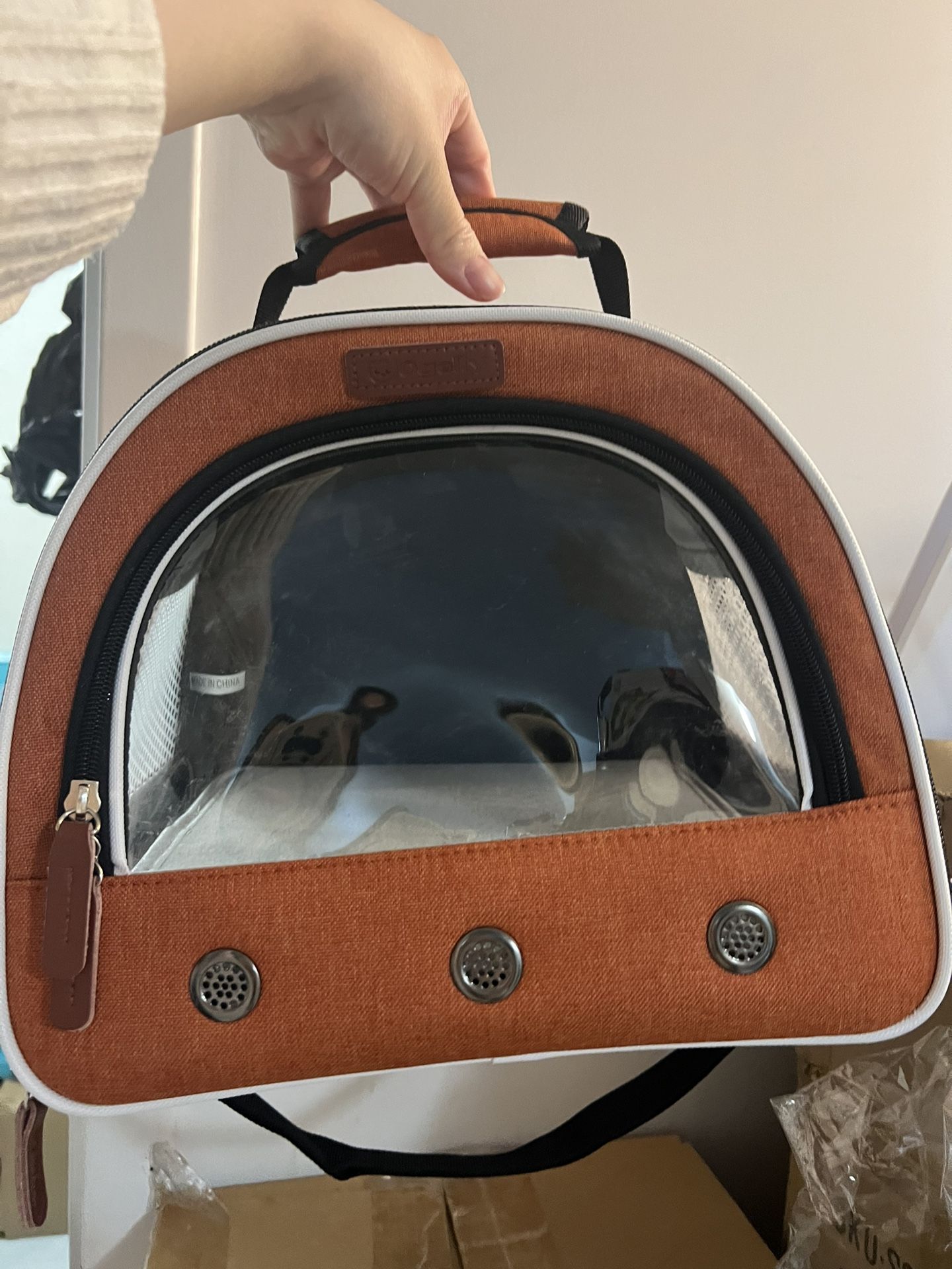 Small Pet Carrier with Shoulder Strap