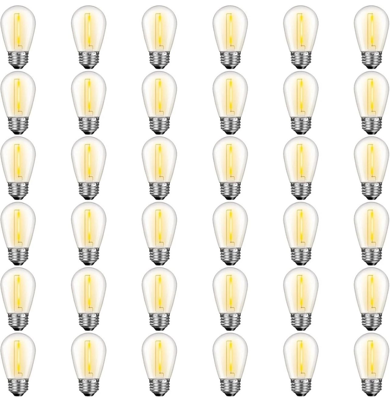 36 Pack S14 LED Bulbs for Outdoor String Lights