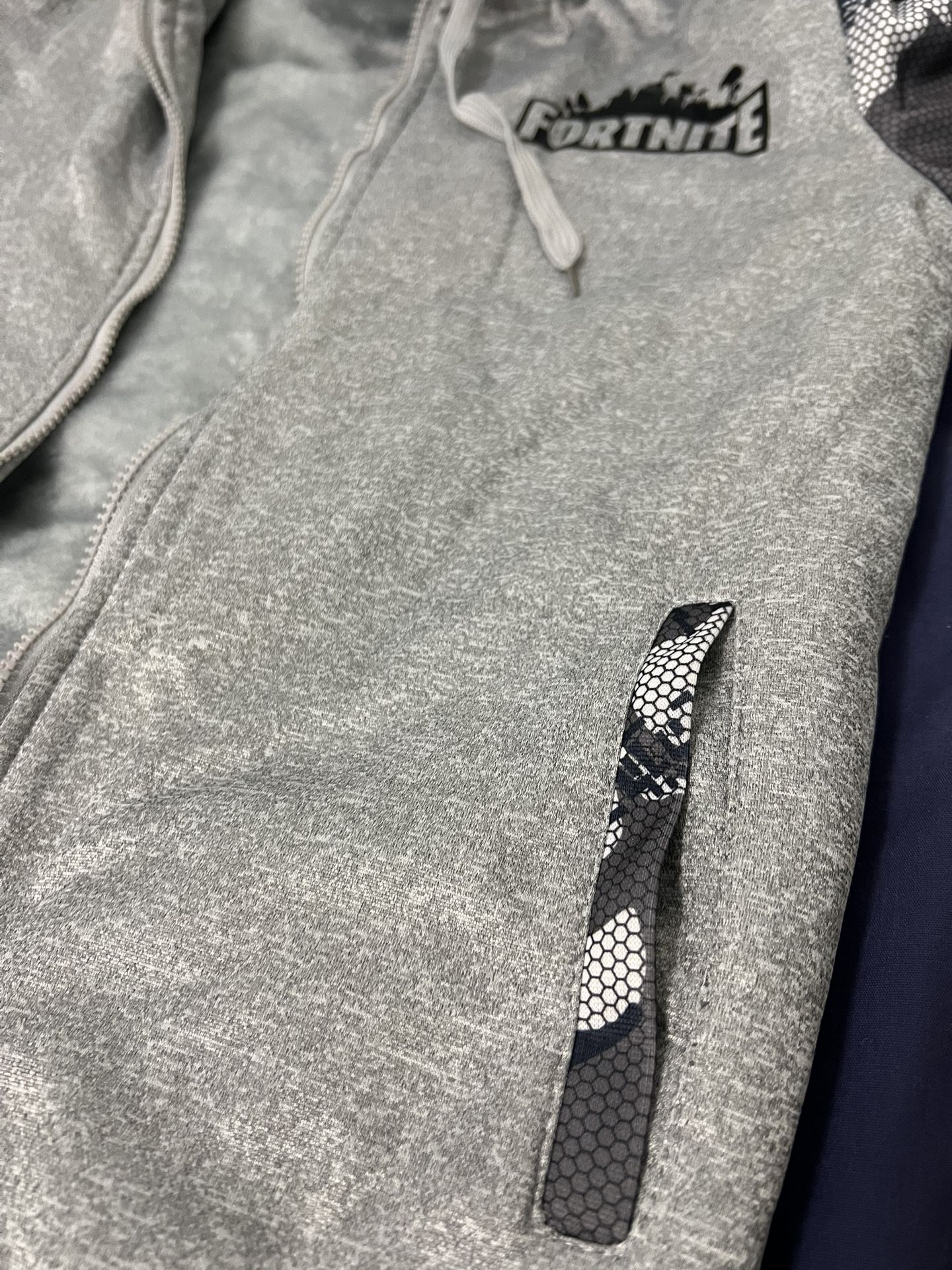 Men's Fleece Lined Winter Hoodie Coat - Gray - photo 5