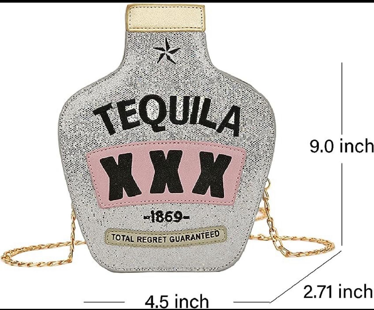 Crossbody Bags Tequila Bottle Shaped Shoulder Handbags - photo 3
