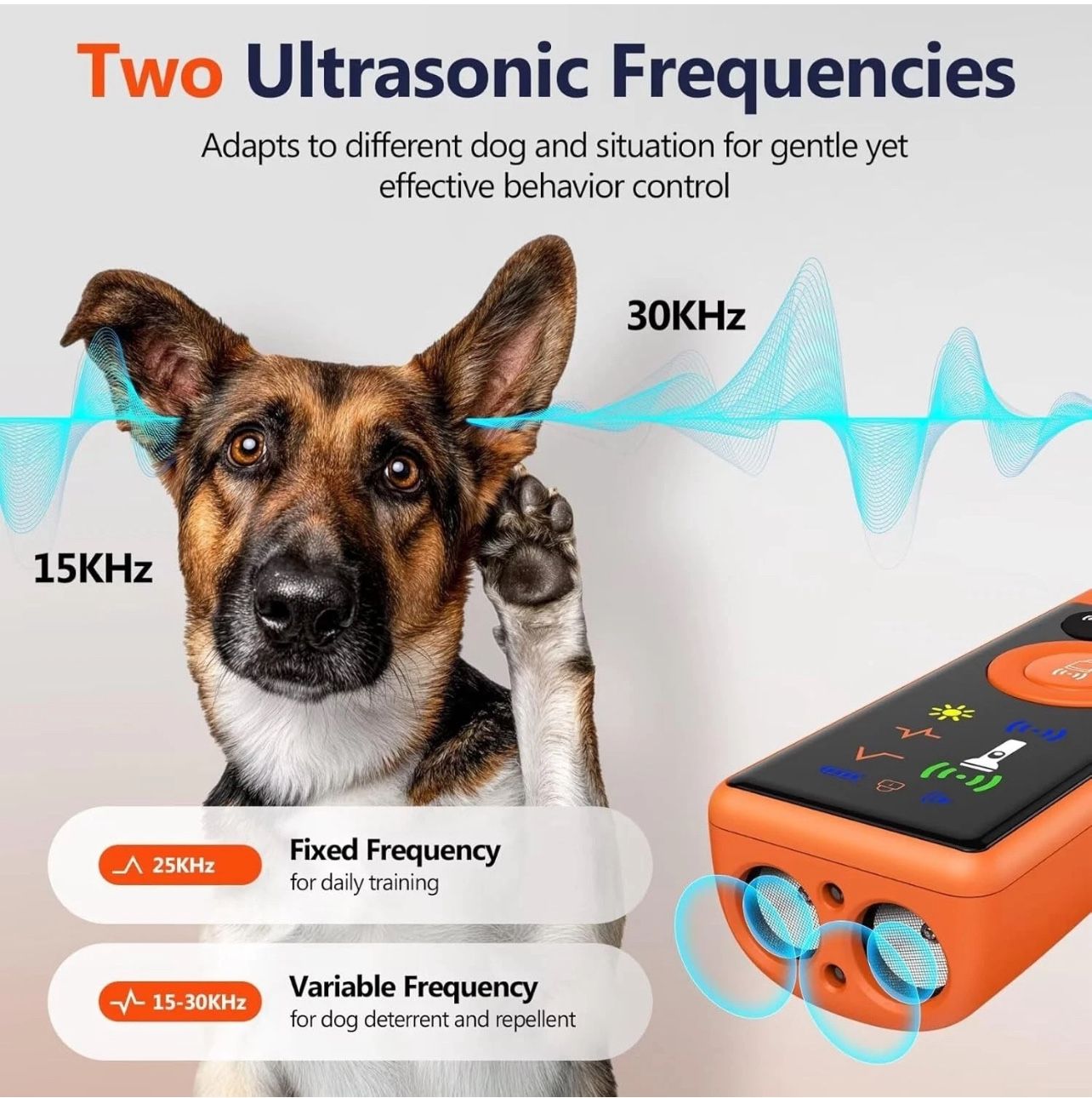 Ultrasonic Dog Bark Control Device - Anti-Bark Trainer - photo 2
