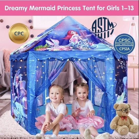 Princess Tent for Girls - Large Mermaid Playhouse - photo 2