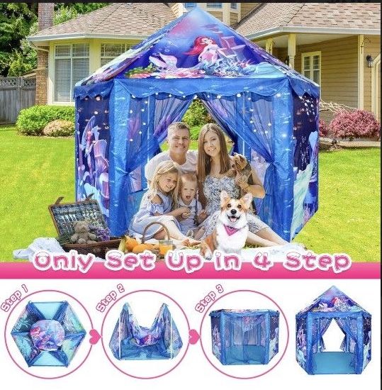 Princess Tent for Girls - Large Mermaid Playhouse - photo 3
