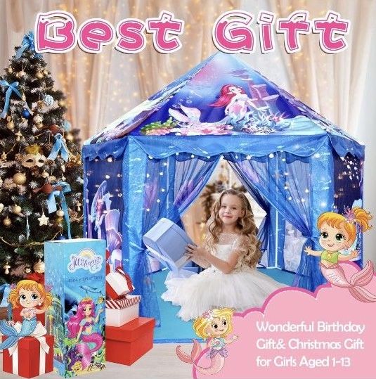 Princess Tent for Girls - Large Mermaid Playhouse - photo 5