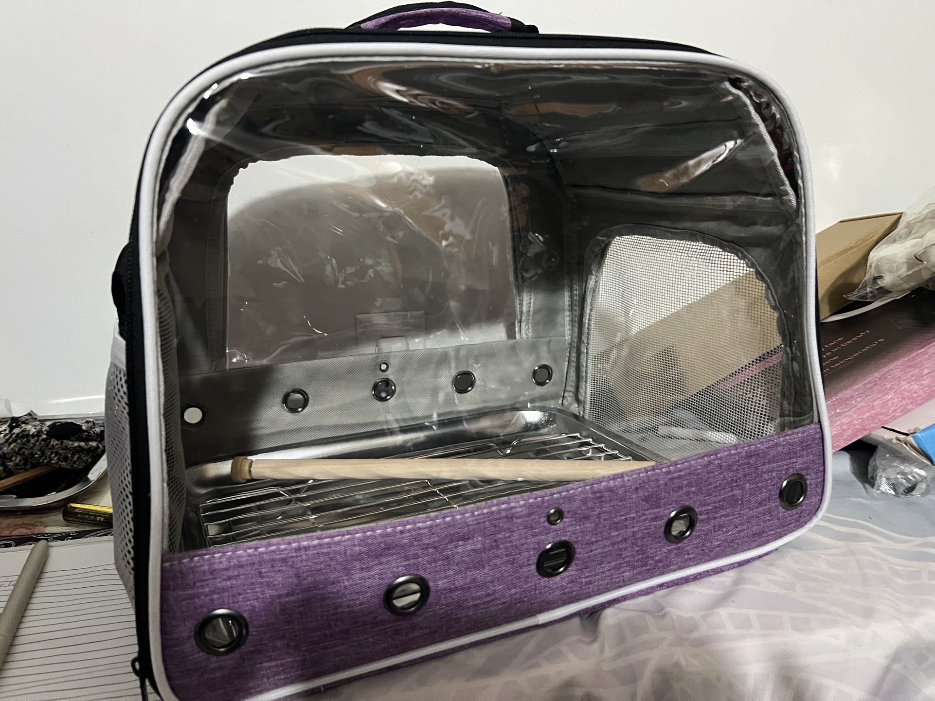 Bird Travel Carrier Cage for Large Parrot - photo 3
