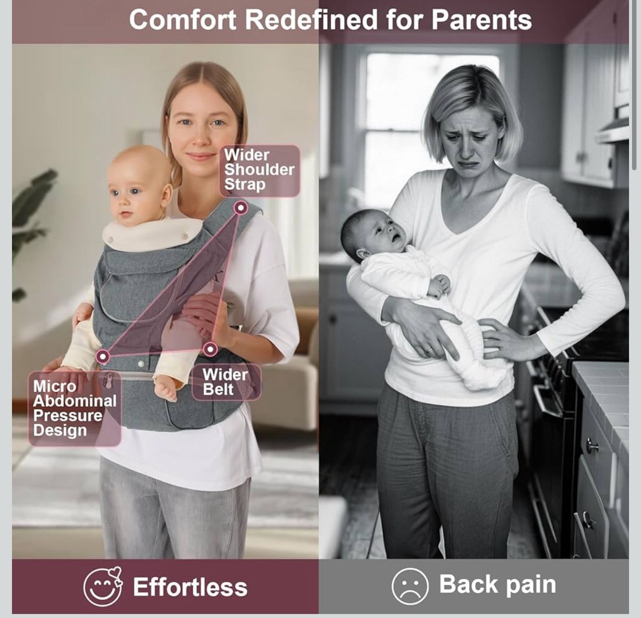 6-in-1 Baby Carrier (Newborn to Toddler, 7-50lbs) - photo 2