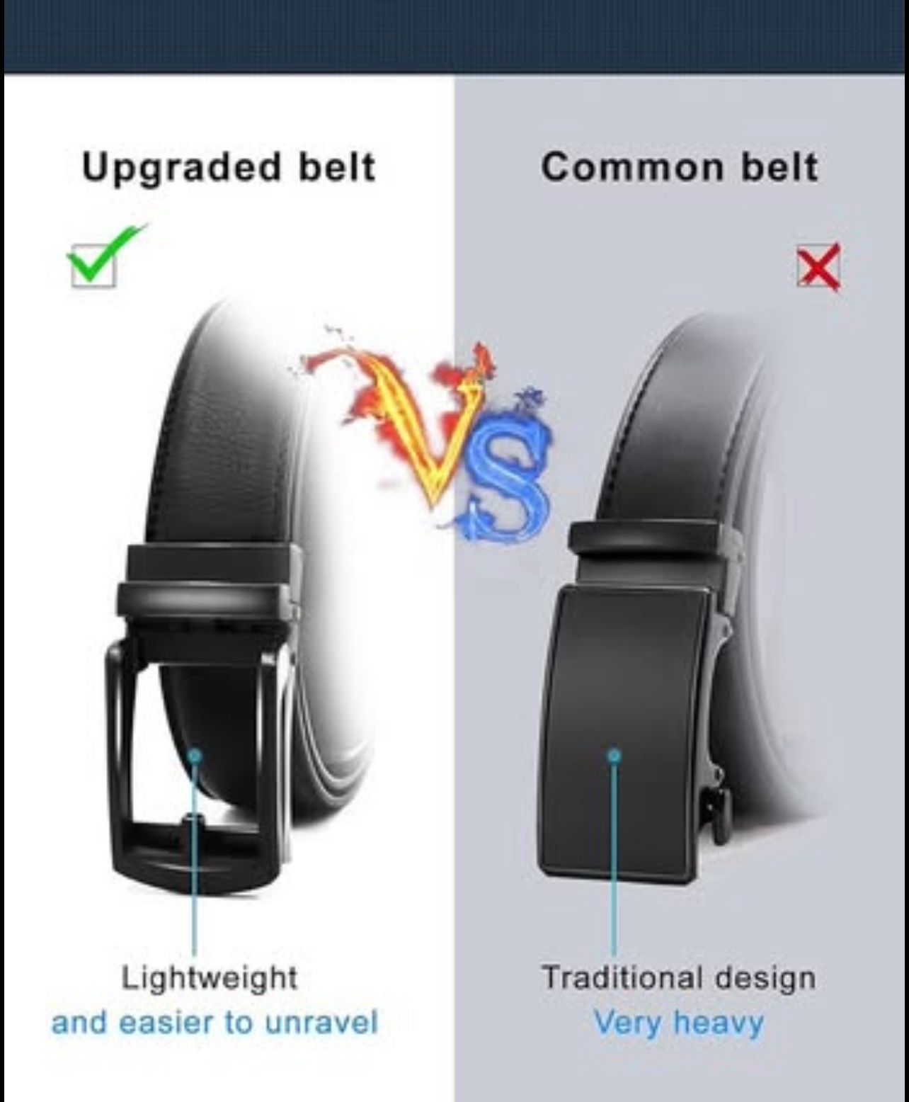 Men's Ratchet Belt - Easy Slide, Non-Perforated - photo 2