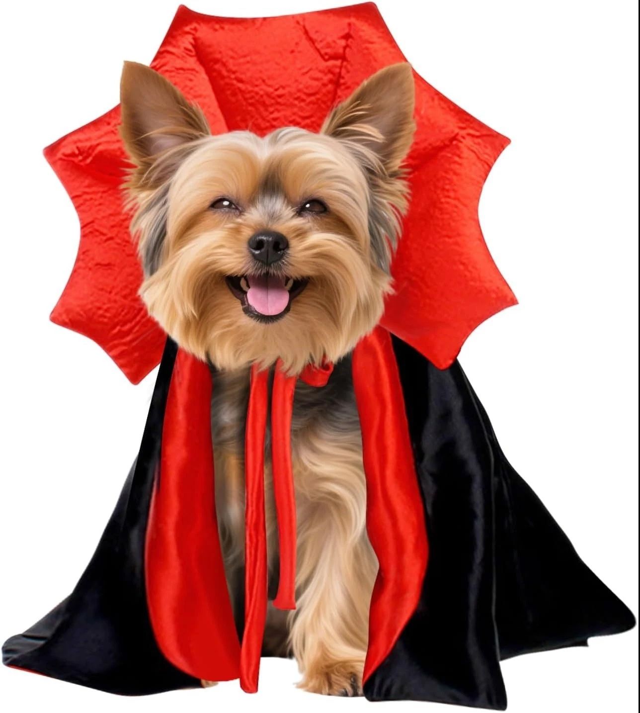 Dog & Cat Vampire Costume Cloak (Black, S)