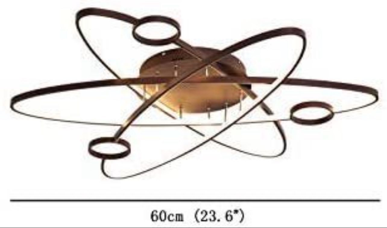 Galaxy Shape LED Ceiling Light Fixture - Coffee Color - photo 3