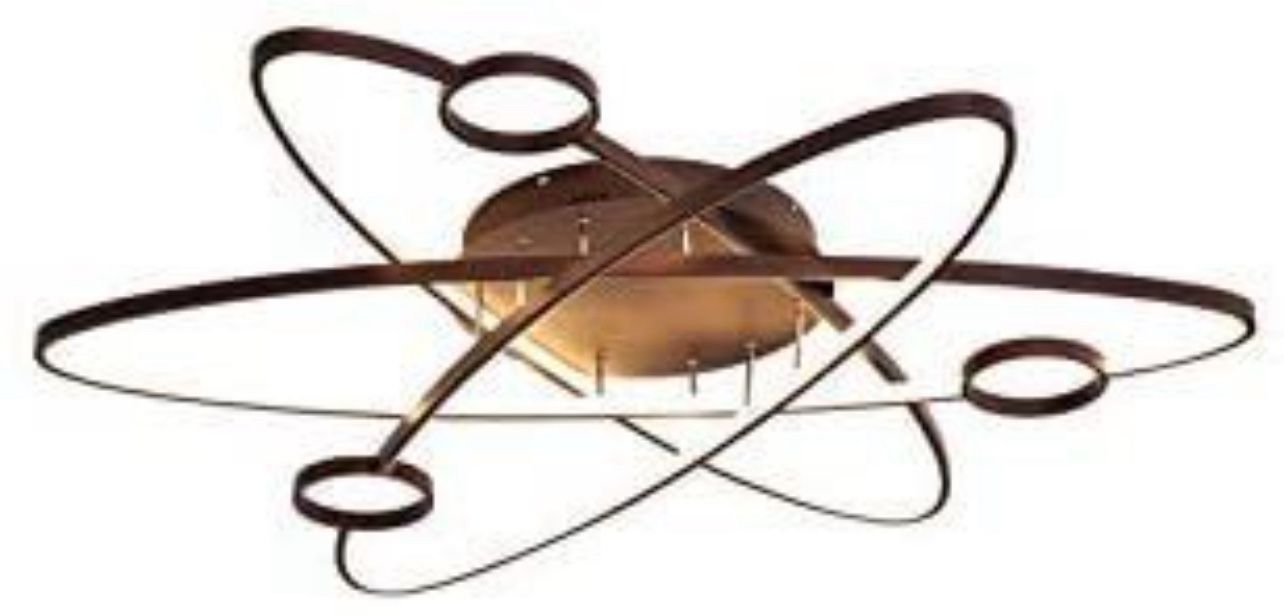 Galaxy Shape LED Ceiling Light Fixture - Coffee Color - photo 4
