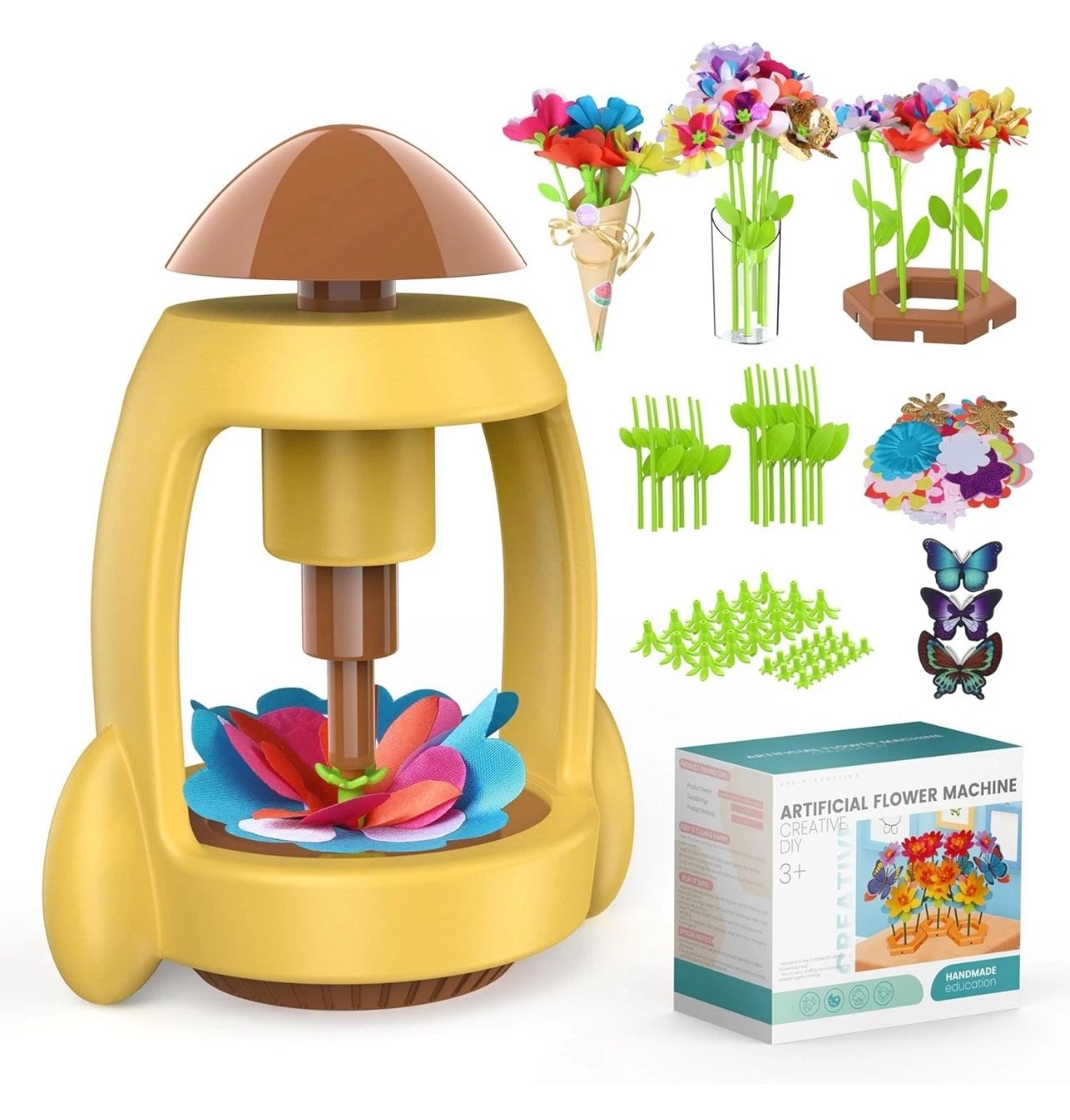 Fabric Flower Bouquets Toys, Craft Kits for Kids