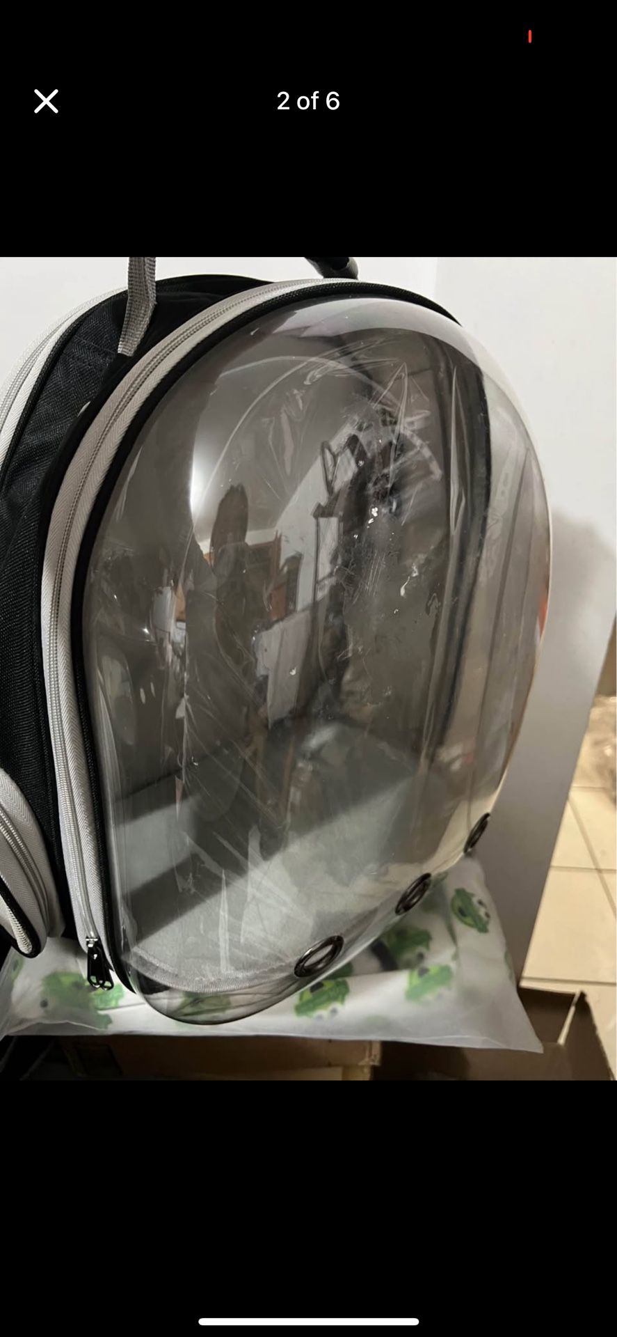 Extendable Pet Carrier - Needs Cleaning & Scratch Repair - photo 2