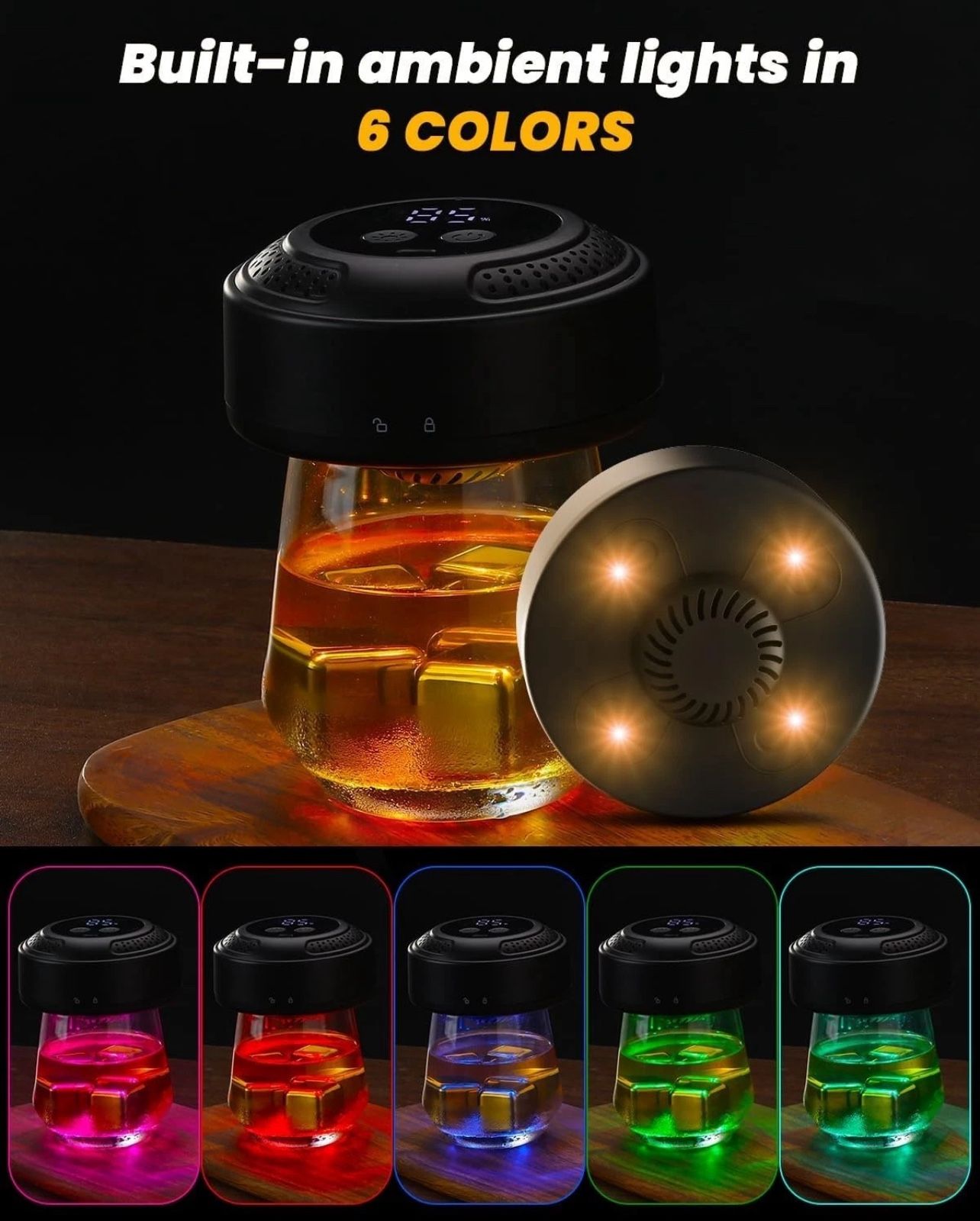CHERRYQUEEN Electric Whiskey Smoker Kit - photo 2