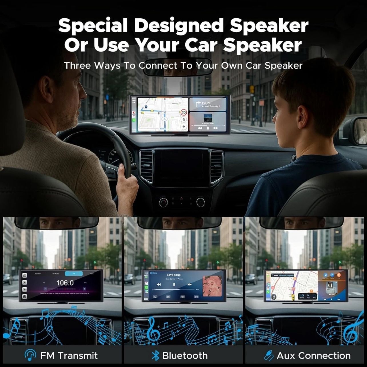 9.26'' Carplay Screen with 4K Dash Cam - photo 3