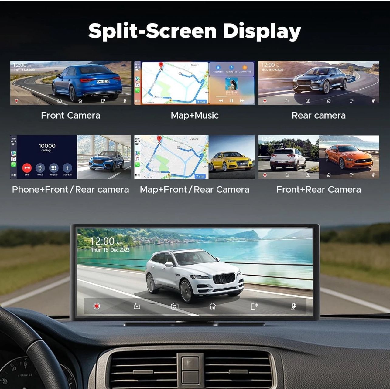 9.26'' Carplay Screen with 4K Dash Cam - photo 5