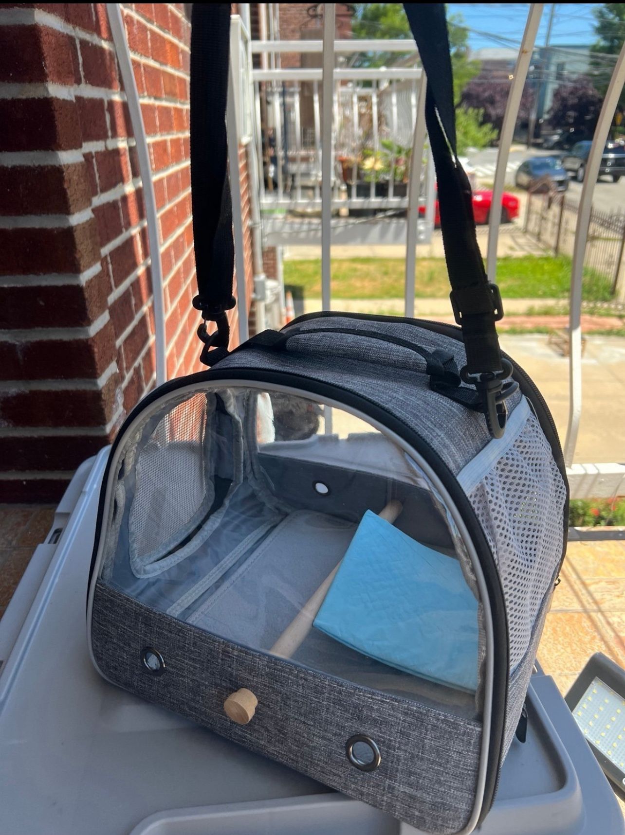 Pet Carrier Backpack for Bird with Stand - photo 3