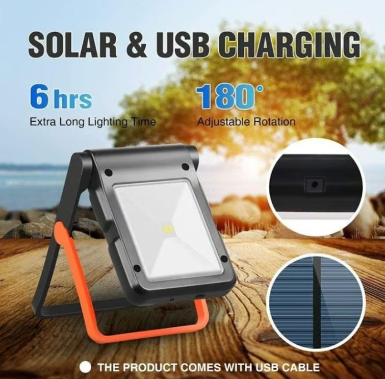 Rechargeable LED Flashlight - Waterproof, Solar/USB Powered - photo 5