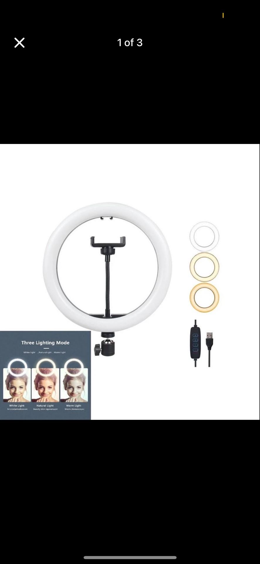 12-inch Ring Light with 1.6 Meter Tripod