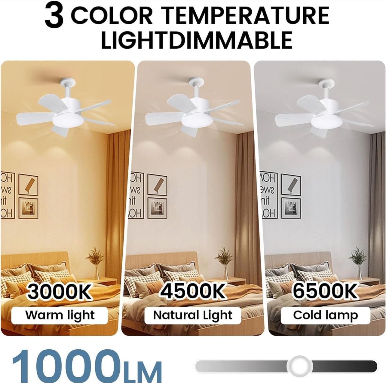 19in Socket Fan Light with Remote - photo 5
