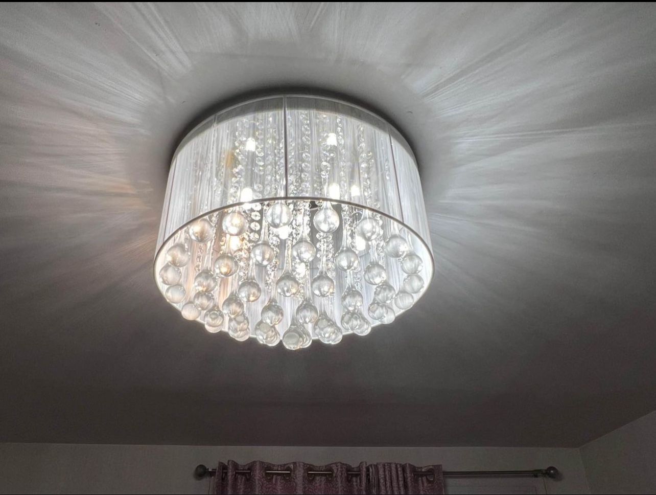 Crystal Chandelier - 18" Wide, 12.5" Height - photo 2