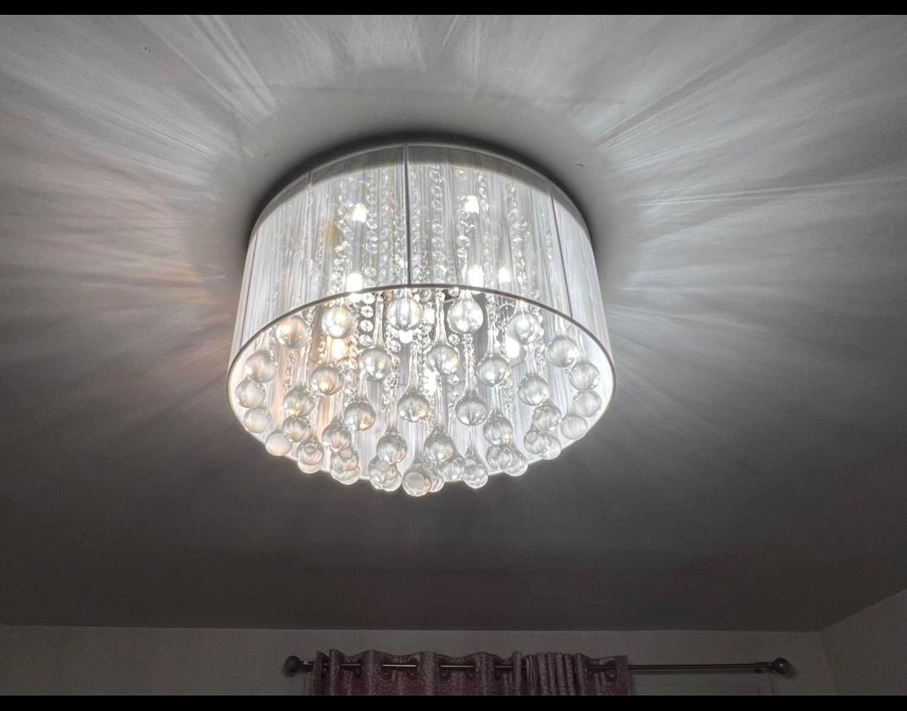 Crystal Chandelier - 18" Wide, 12.5" Height - photo 3