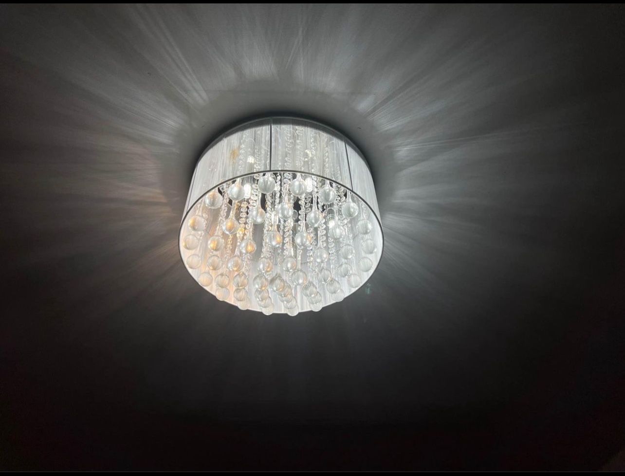 Crystal Chandelier - 18" Wide, 12.5" Height - photo 5