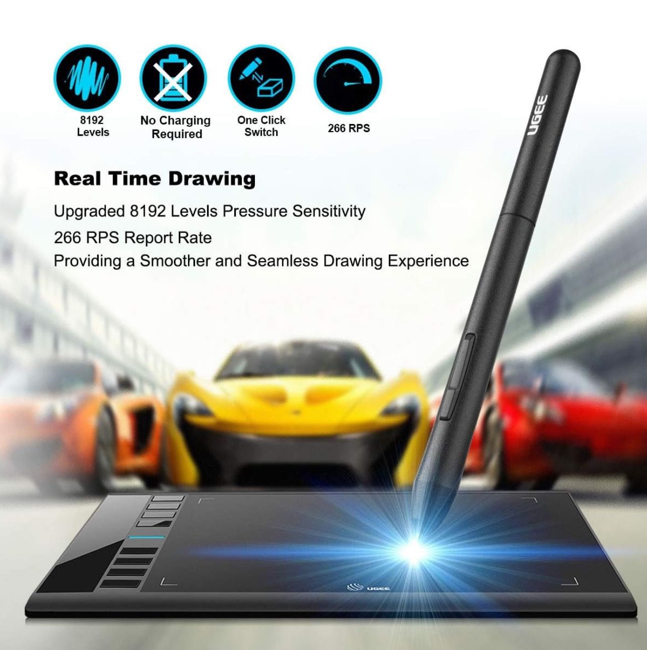 UGEE M708 Large Drawing Tablet (10x6 inch) - photo 3