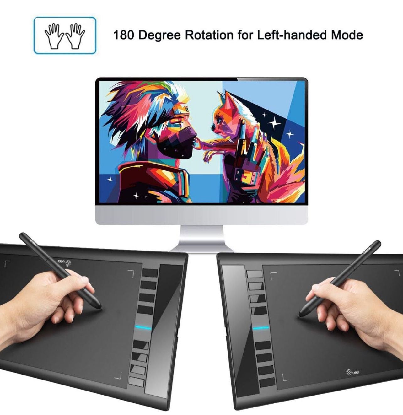 UGEE M708 Large Drawing Tablet (10x6 inch) - photo 5