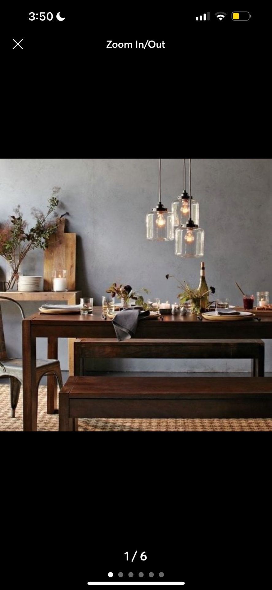 Vintage Chandelier Pendant Light for Living Room/Dining Room