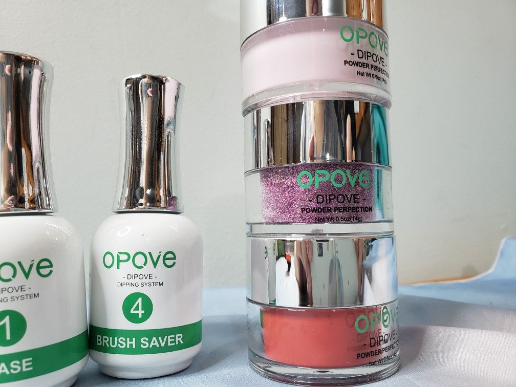 Nail dipping powder Set 5 colors used like new - photo 2