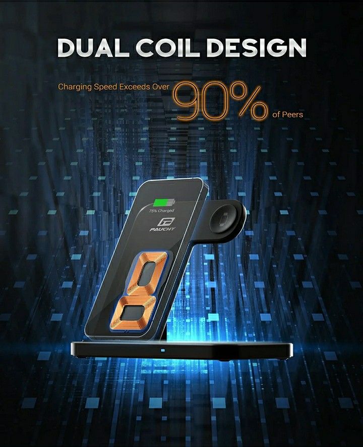 PAUCHY 3-in-1 Fast Wireless Charger - photo 4