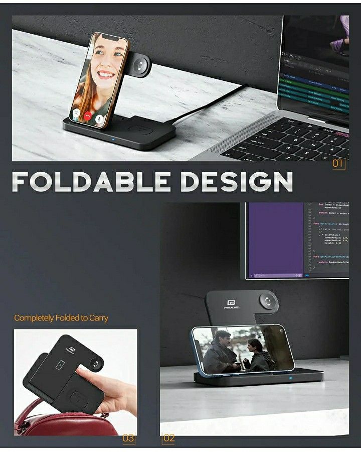 PAUCHY 3-in-1 Fast Wireless Charger - photo 5