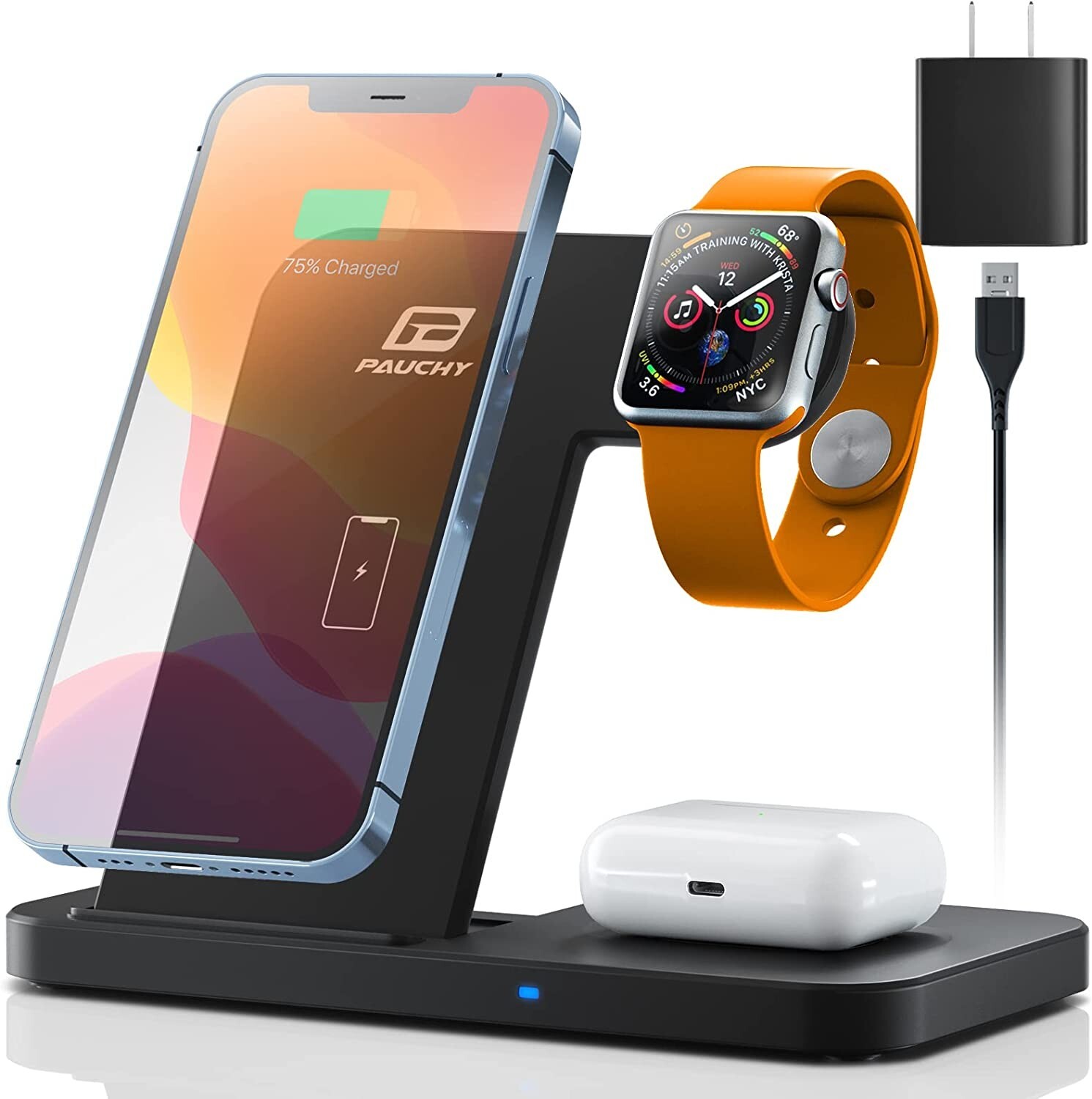 3-in-1 Qi Wireless Charger for Apple Devices