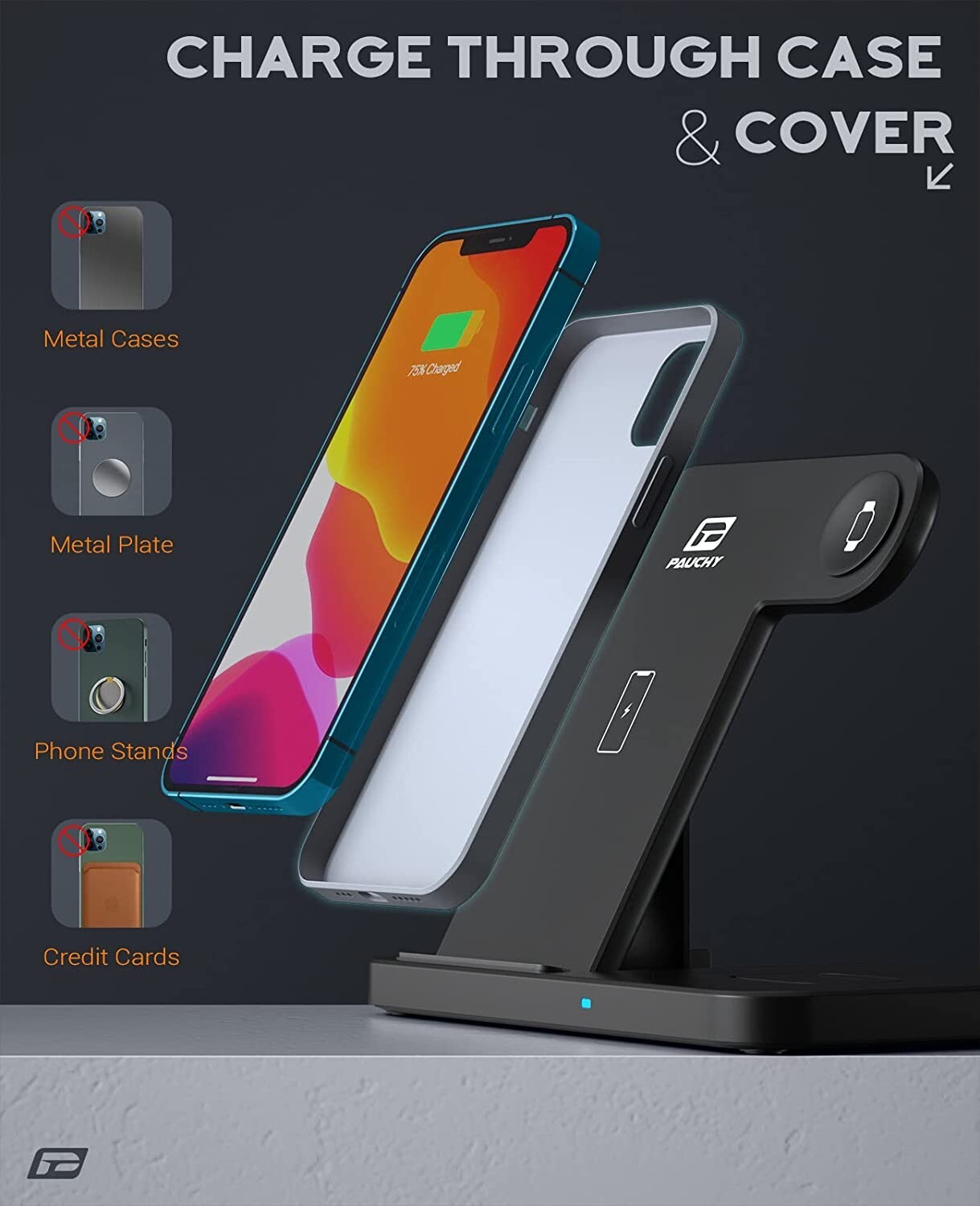 3-in-1 Qi Wireless Charger for Apple Devices - photo 2