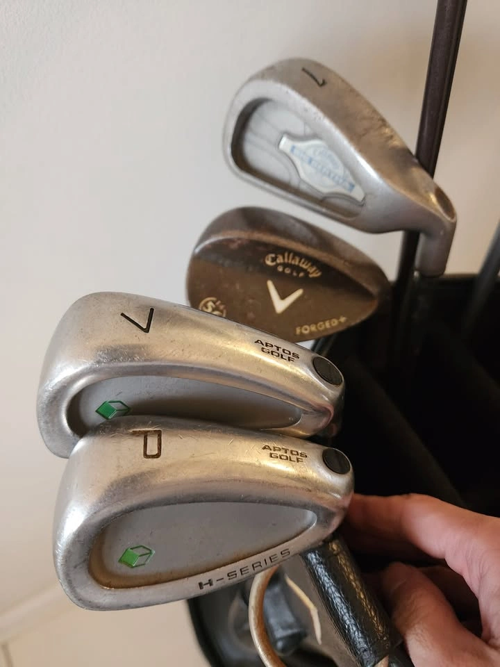 Bunch of clubs and golf cart bag for sale. - photo 2