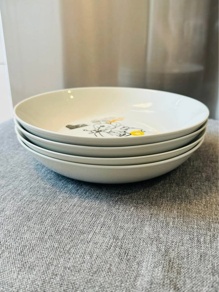 Set of 4 Italian City Pasta Bowls "Romance in Italy" - photo 3