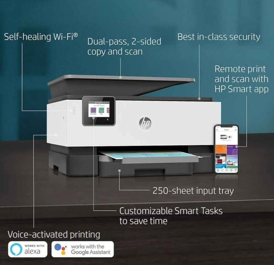 HP OfficeJet Pro 9015 All-in-One Wireless Color Smart Printer - photo 5