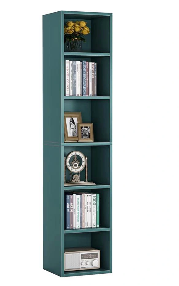 Teal 5-Shelf Bookshelf - photo 2