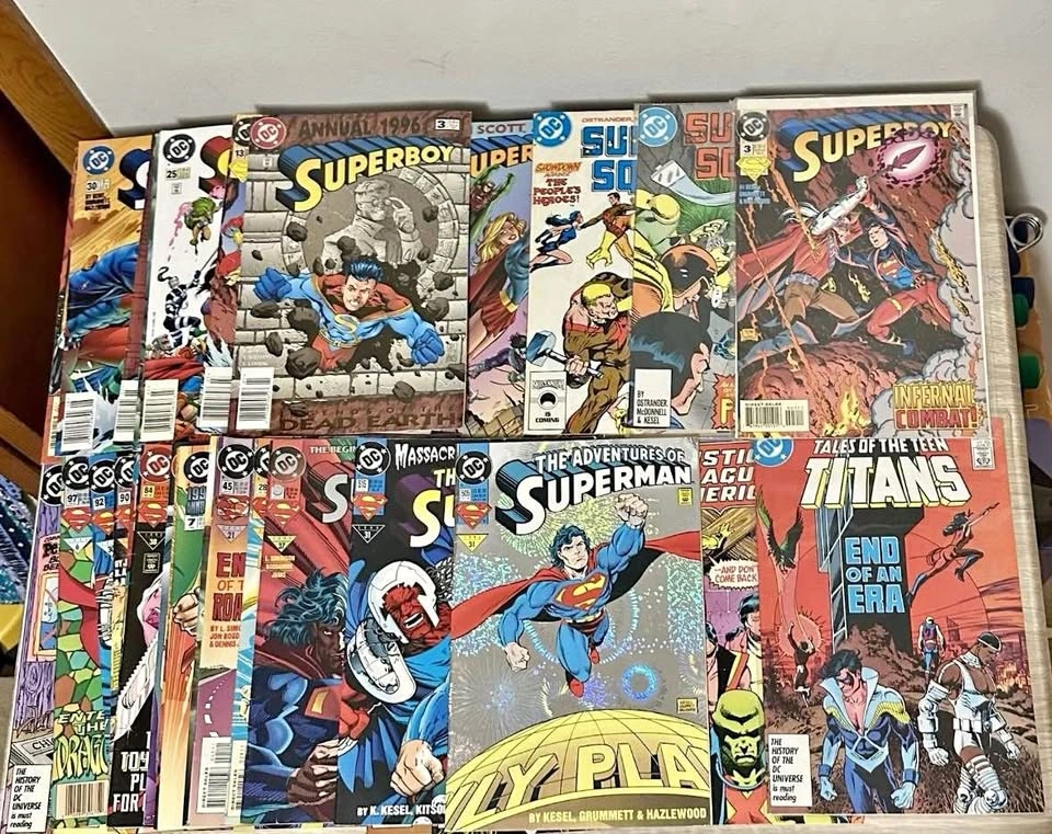 80’s/90’s DC Comic Book Lot Superman Superboy