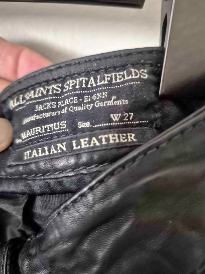 Designer ALLSAINTS Leather pants