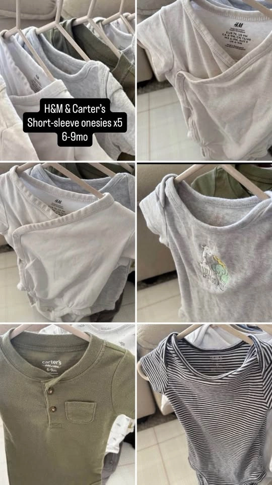6-12M Baby Bundle (30 + 6pcs) - H&M, BabyGap, Carter’s & more - photo 3