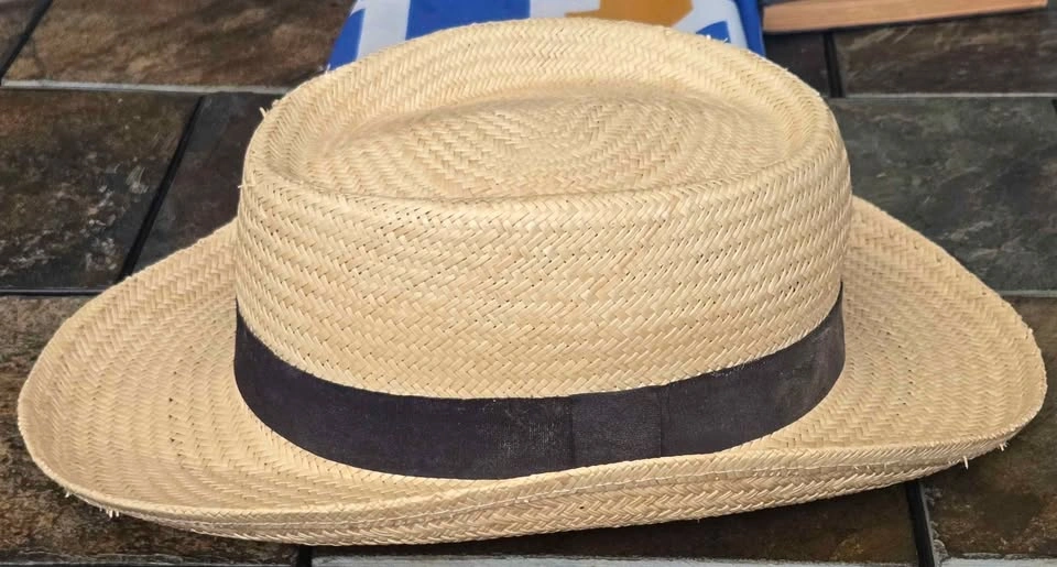 Fedora - 100% Straw. Large/XLarge. EUC. - photo 2